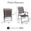 Ensemble bistro pour patio avec chaises pliantes et table d'appoint ronde-131363925
