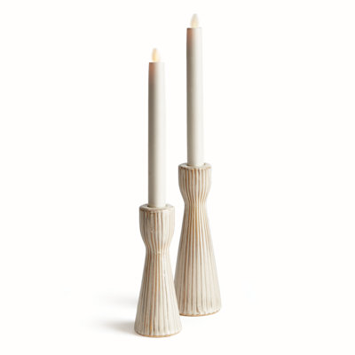 4.3'' H Ceramic Candlestick