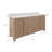 Belmont 72" Freestanding Double Bathroom Vanity With Engineered Marble Top And White Ceramic Basin-1448799657