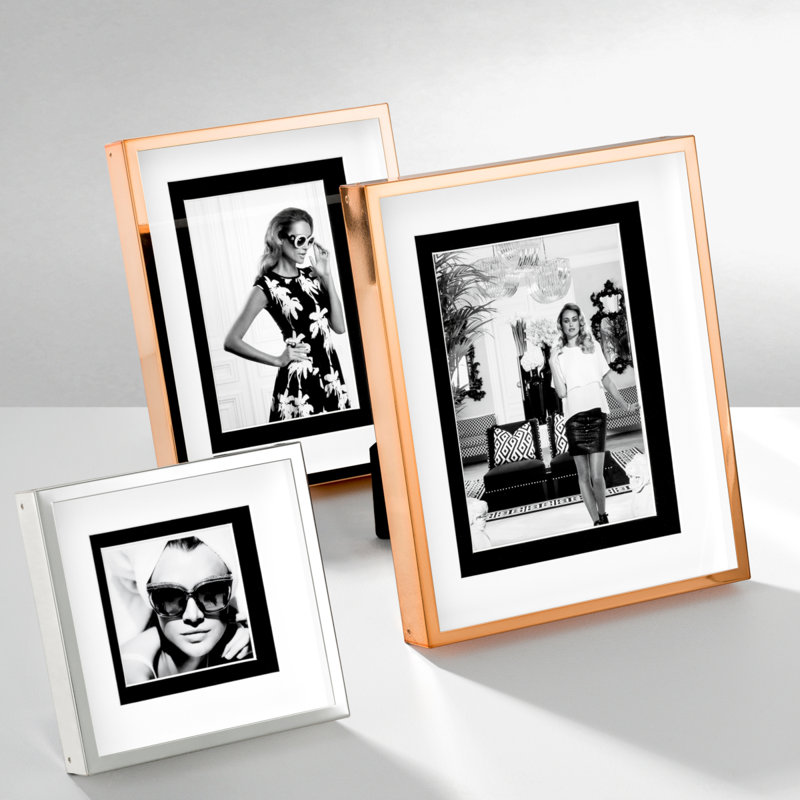 Cadre pour photo simple Airlene, Or rose, 4 po x 6 po