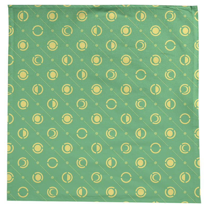 Nappe des phases de lune classiques, Vert/jaune