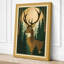 Forest Deer Scandinavian - Wrapped Canvas-1714009648-1714009650
