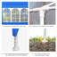 Grande tente de réception 9,6 pi x 19 pi Outsunny