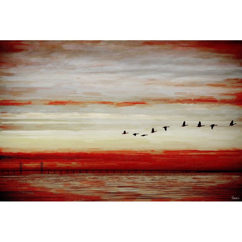 Flying South by Parvez Taj - Wrapped Canvas Print, 66cm H x 101cm W x 2cm D