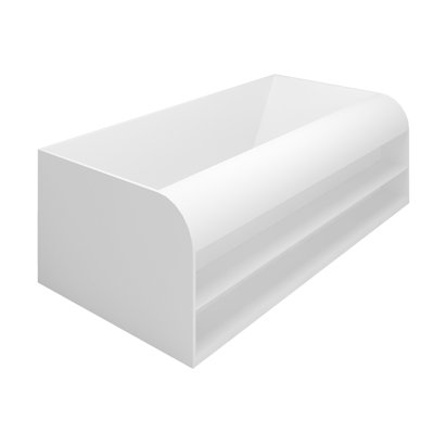 69" x 36" Solid Surface Stone Freestanding Soaking Bathtub