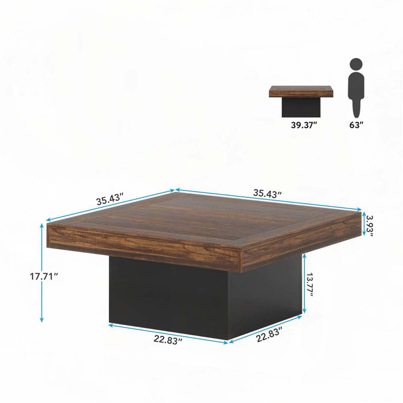 Table basse 35,4 po Farmhouse