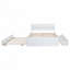 Structure de lit double avec lit gigogne simple et 2 tiroirs-118546444