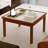 Solid wood rock panel check coffee table