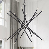 16 Light Black Grande Foyer Chandelier