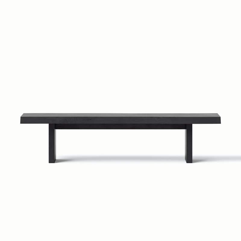 Brooks Bench, 18" H x 102" W x 15" D, Ebonized