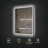Eden 48" x 36" Rectangular LED Wall Mounted Mirror with Aluminum Frame, Defogger, Adjustable Temperature & Brightness - Brushed Bronze-106331066-120782391