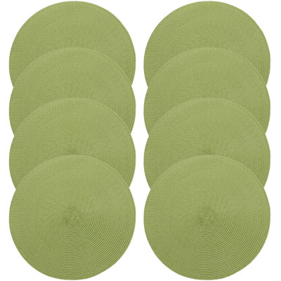 Darien Polypropylene Plastic Round Placemat