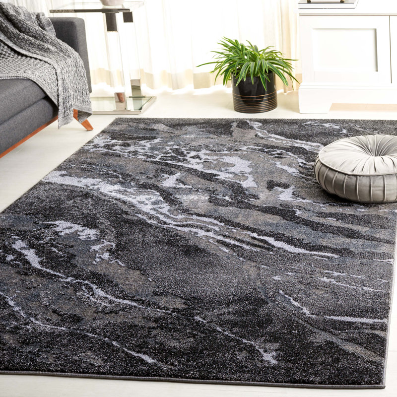 Pacific Performance Abstract Rug, Rectangle 2' x 3'