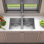 Évier de cuisine à double cuve encastrable 32 po x 19 po avec finition en acier inoxydable 304 de calibre 18 Sinber