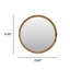 Miroir rond rond avec cadre en bois, miroir circulaire en bois naturel de 31,50 po pour la salle de bain, la chambre à coucher, le vestibule, miroir décoratif moderne Mid-Century