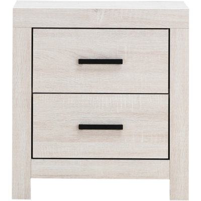 Table de chevet 2 tiroirs Coastal White