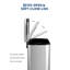 Poubelle à pédale en acier inoxydable - 50 L / 13 gallons, couvercle à fermeture en douceur, seau intérieur amovible, résistant aux empreintes digitales, bac de recyclage intérieur rectangulaire pour la cuisine, la maison, le bureau, 42,8 x 35,5 x 62 cm, acier inoxydable-131625264