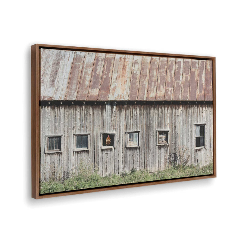 «Country Country Decor» par Lori Deiter, reproduction d'art, 30 W x 20 H, Brown, Framed Canvas