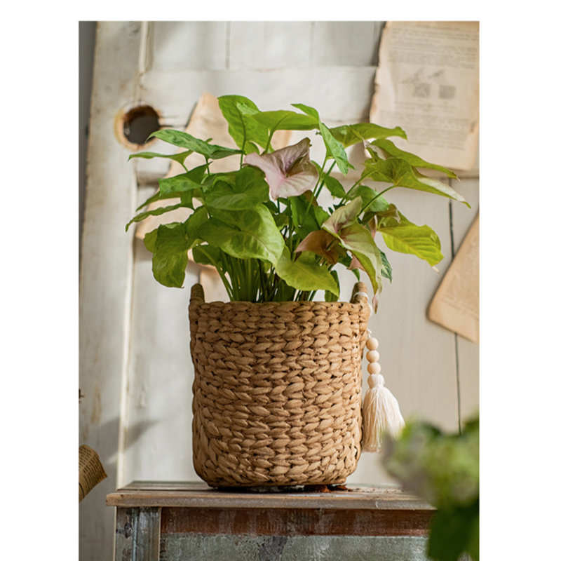 Pot à fleurs en béton Ketter, H 8,2 po x l 7,3 po x P 5,5 po