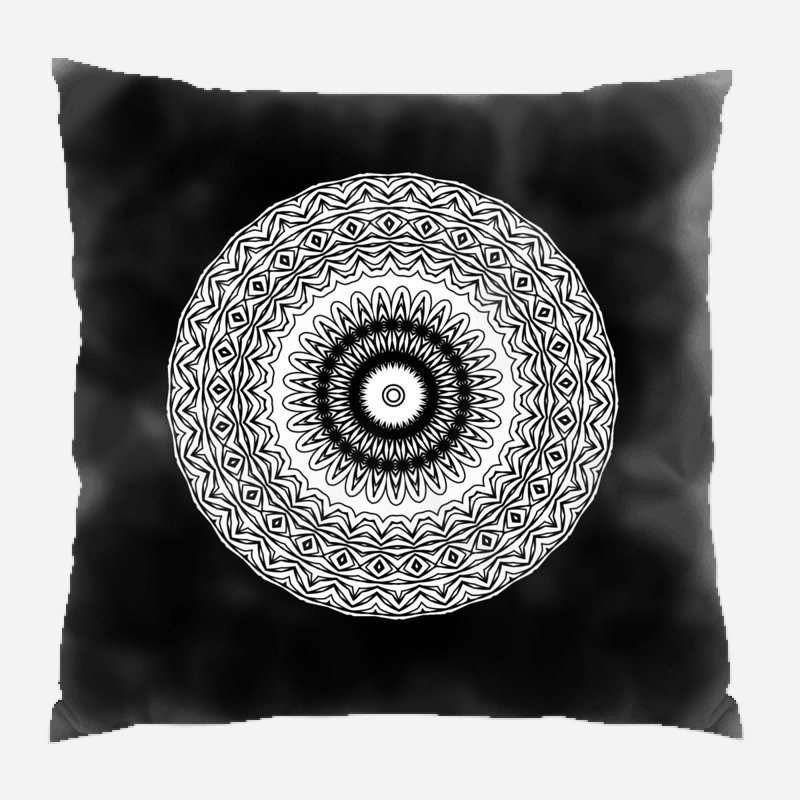 Coussin mandala, Intérieur