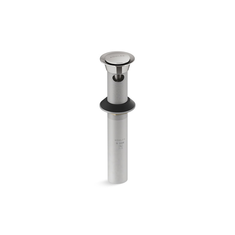 Drain Clicker avec trop-plein, Titane éclatant