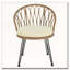 Ensemble de loisirs d'extérieur, 2 chaises simples en rotin avec table ronde en verre-1537625884