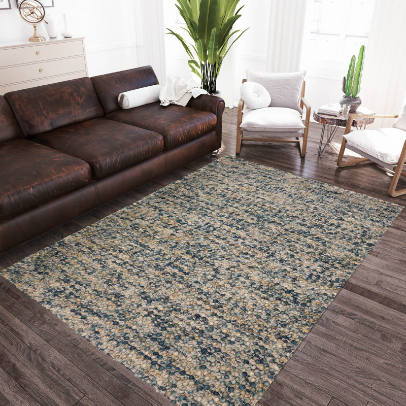 Tapis bleu marine Avarni, Rectangulaire 9 pi x 13 pi