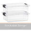 Boîtes de rangement transparentes avec couvercles Superio-102097789-65764998