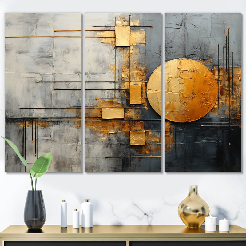 Reproduction d'art sur toile tendue 3 pièces, H 32 po x l 48 po