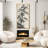 Artistic Tree Drawing on Rocky Cliff Modern Art-100937224