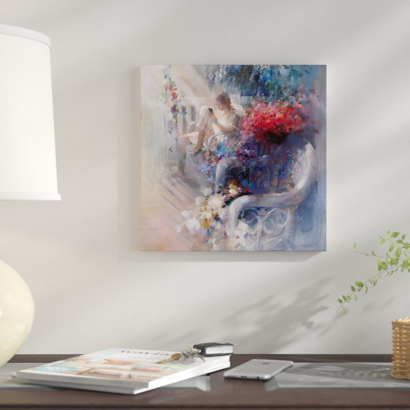 « matinée silence », impression sur toile, H 12 po x l 12 po x P 0,75 po, Pas de tapis, Toile tendue