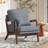 27.8'' Wide Modern Textured Microfiber Upholstered Swivel Barrel Chair-345592158-345592155