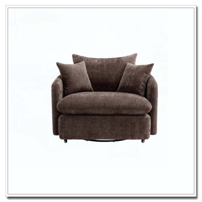Coussin de fauteuil pivotant sur 360 ° avec 3 coussins