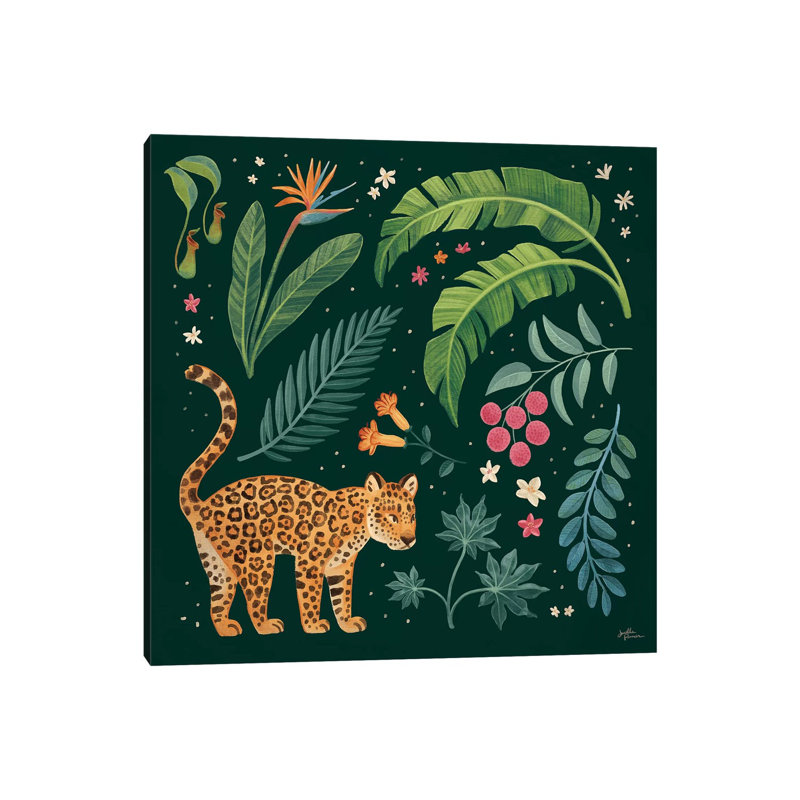 Jungle Love IV par - Toile tendue, H 12 po x l 12 po x P 0,75 po