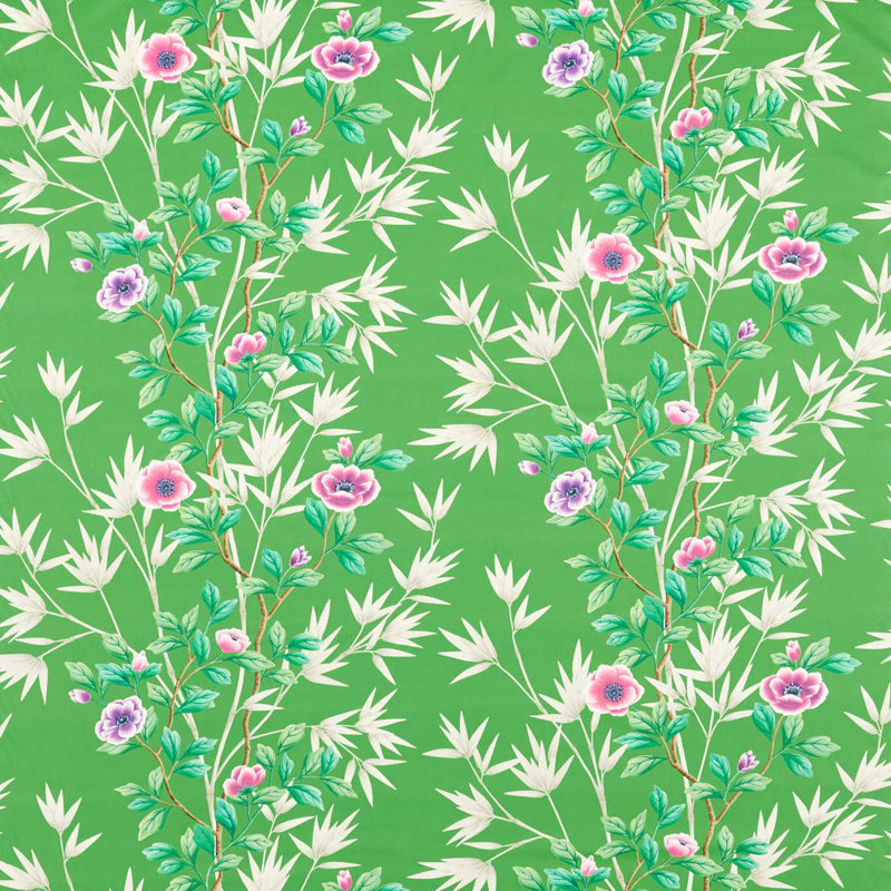 Lady Alford Fabric, Apple/Magenta