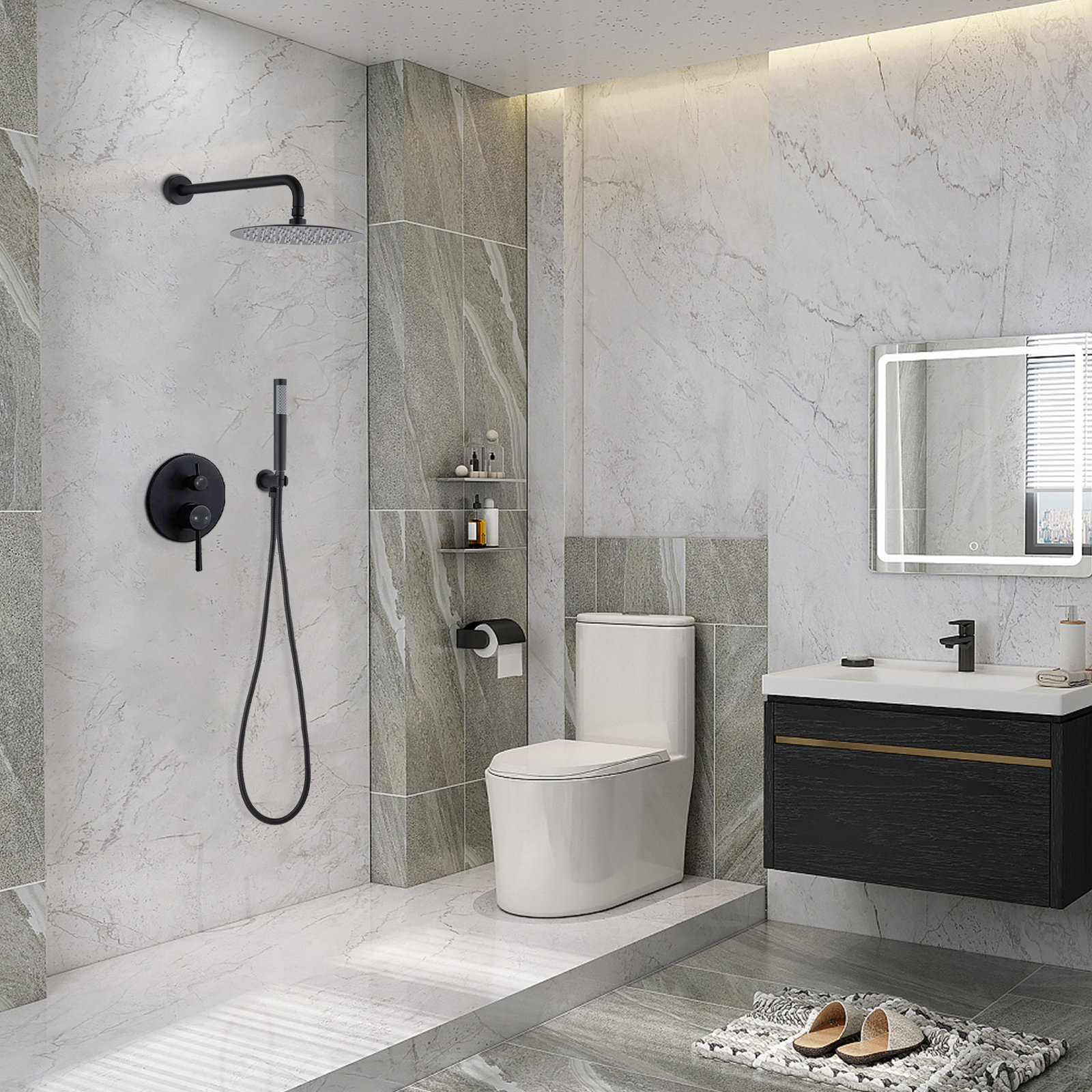 DORNBERG Dycus Shower Faucet with Rough-in Valve - Wayfair Canada