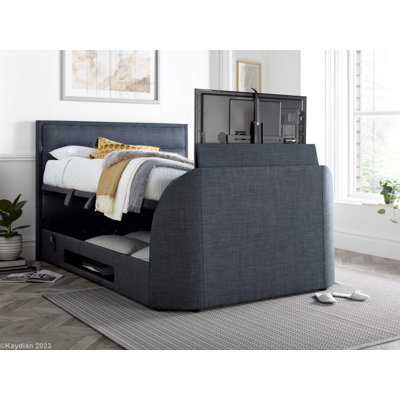 Sadie Upholstered TV/Ottoman Bed