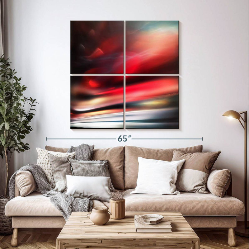 Red, 45" H x 45" W