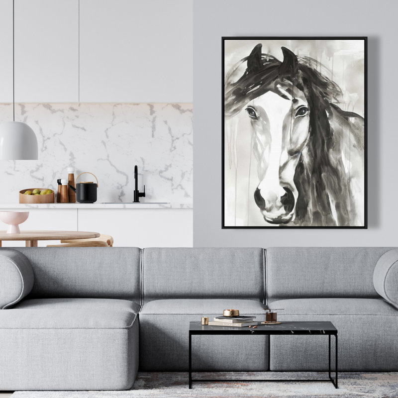 Beautiful Wild Horse Print On Canvas