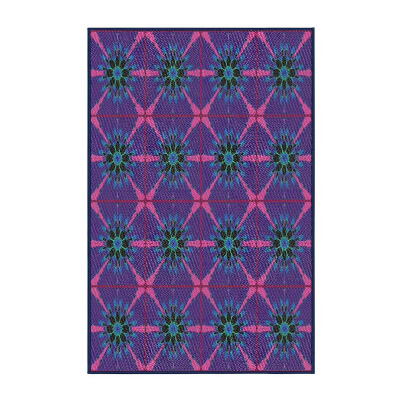 Floral Indoor Rug, Rectangle 5' x 7'