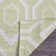 Dhurries Hand Woven Flat Weave Wool/Cotton Geometric Rug in Ivory/Green