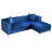 Tina 87" Wide Velvet Reversible Sofa & Chaise-61068430