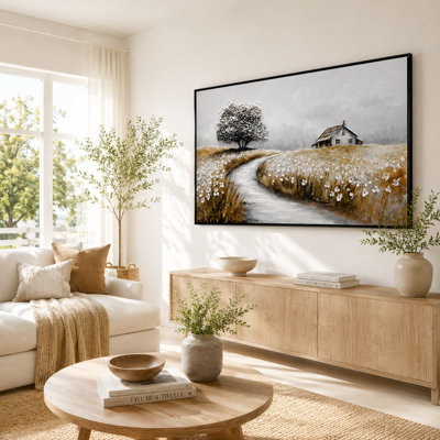 Panneau d'art mural texturé abstrait fait à la main dans des tons neutres, 70 x 140 cm, décoration moderne de qualité supérieure