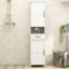 Armoire sur pied Slim White