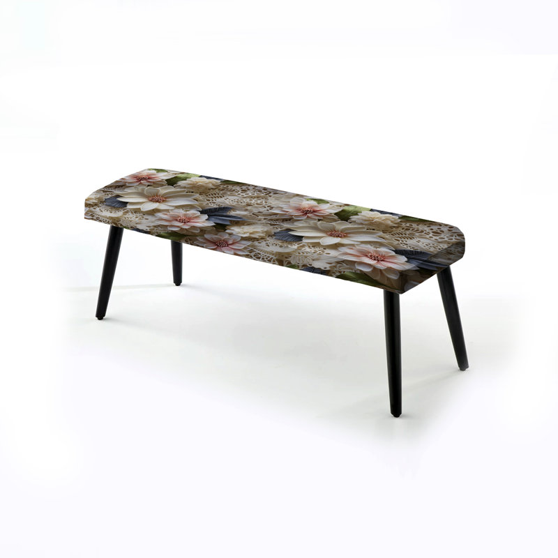 Banc rembourré blanc V