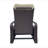 Outdoor Recliner, Automatic Adjustable Wicker Lounge Recliner Chair With Comfy Thicken Cushion, All Weather Aluminum Frame