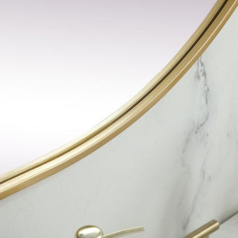 Miroir mural Elington, Laiton, 60 po x 36 po 