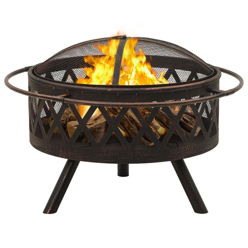 Freshwater Round Steel Wood Burning Fire Pit