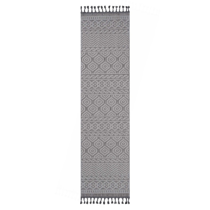 Collection Geometric Indoor/Outdoor Area Rug, Runner 2'2" x 8'