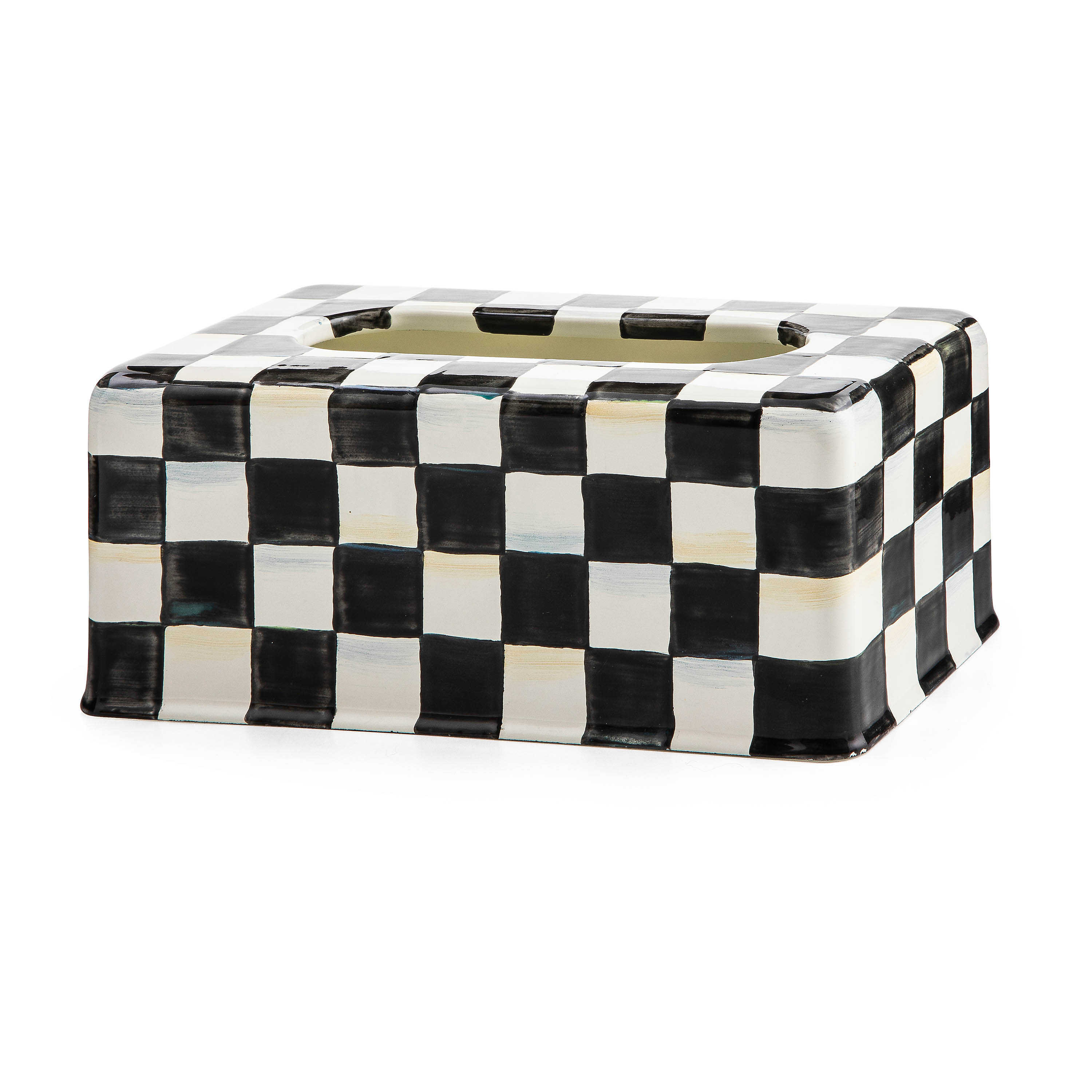 MacKenzie-Childs Courtly Check® Standard Tissue Box Cover & Reviews ...